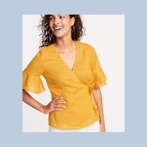 Old Navy Wrap Front Top